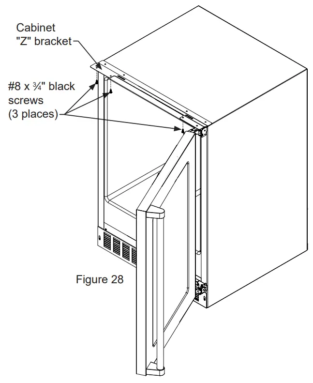 MARVEL MPRF424-IS31A Built-In Compact Freezer Refrigerator - Cabinet