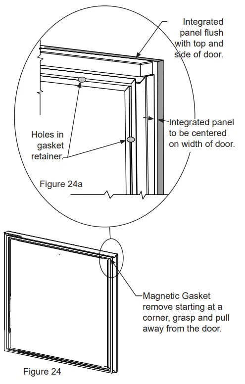 MARVEL MPRF424-IS31A Built-In Compact Freezer Refrigerator - Magnetic Gasket
