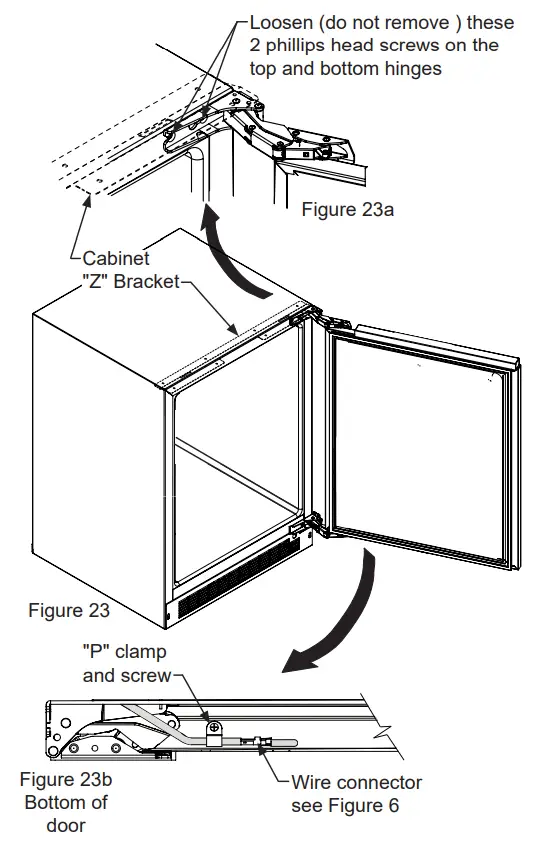 MARVEL MPRF424-IS31A Built-In Compact Freezer Refrigerator - Wire connector