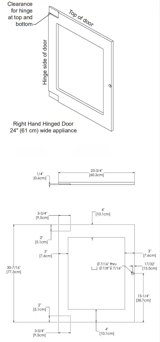MARVEL MPRF424-IS31A Built-In Compact Freezer Refrigerator - wide appliance