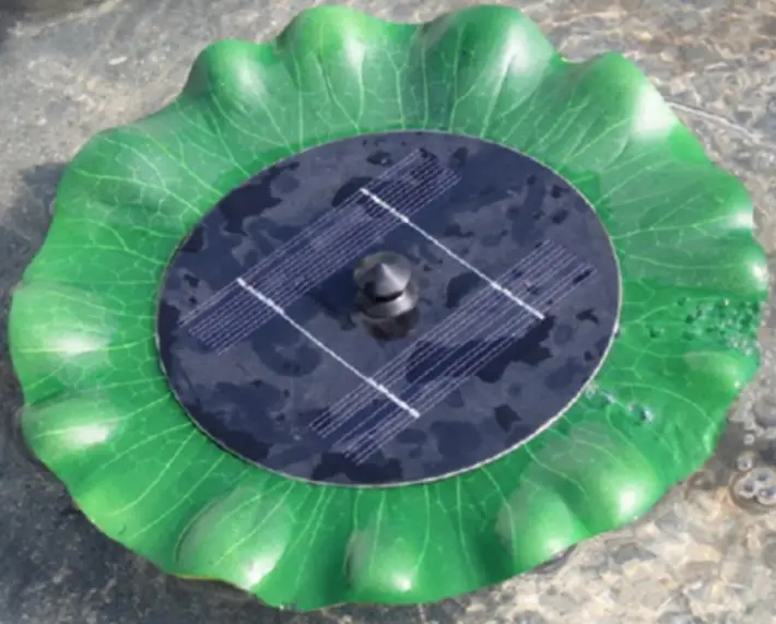 WeTeLux 951965 Solar Aerator Lilly Leaf
