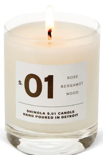 SHINOLA 20236181 Hand Poured Soy-Blend Wax Candle