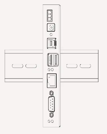 Gearmo GM HU32ES 2 Port USB 3 2 Gen 1 Industrial Surface and DIN Rail Mount Hub - DIN Rail 1