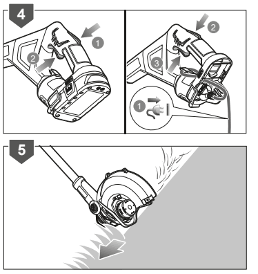 RYOBI RLT1831H20 ONE Plus 18v Cordless Hybrid Grass Trimmer - fig 11