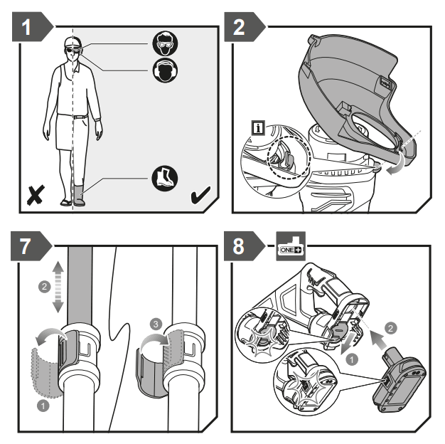 RYOBI RLT1831H20 ONE Plus 18v Cordless Hybrid Grass Trimmer - fig 3