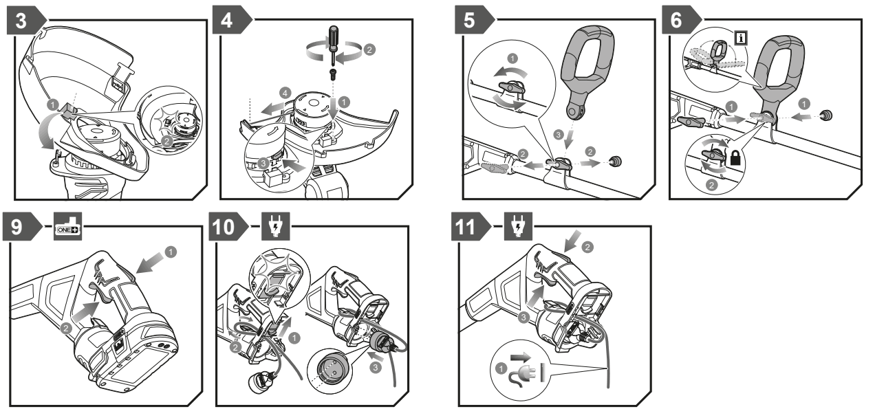 RYOBI RLT1831H20 ONE Plus 18v Cordless Hybrid Grass Trimmer - fig 4