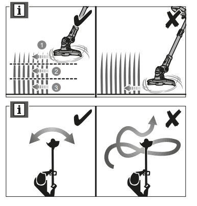 RYOBI RLT1831H20 ONE Plus 18v Cordless Hybrid Grass Trimmer - fig 9