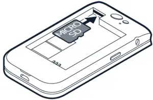 Insert the memory card