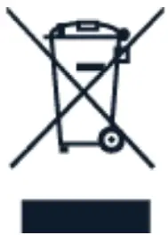 Crossed-out wheelie bin symbol
