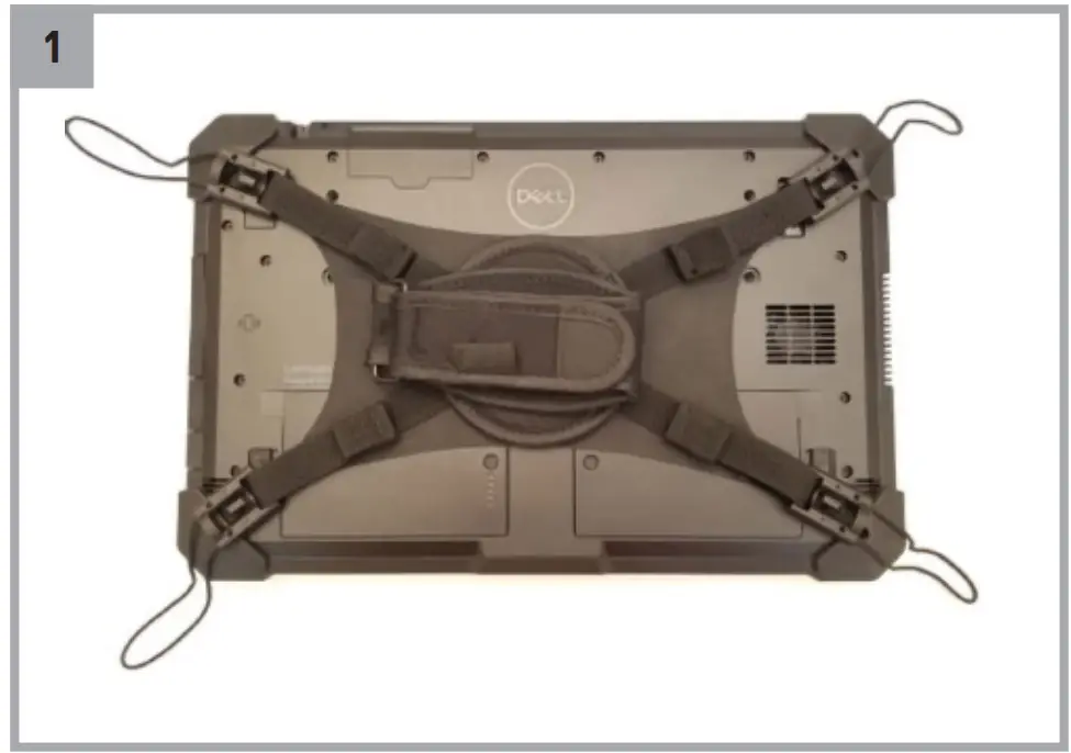 DELL 460-BBTE Hand Strap for Rugged Extreme Tablets Partial Rotation 1
