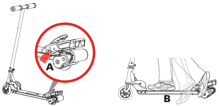 Razor 2136856 Turbo A Folding Electric Scooter - - fig 1