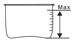 INSIGNIA NS-PC6SS7 6 Quart Pressure Cooker - MAX level indicated