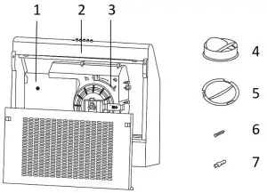 Russell Hobbs RHVSRCH602SS Cooker Hood - Product overview