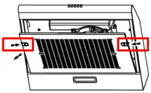 Russell Hobbs RHVSRCH602SS Cooker Hood - Removing