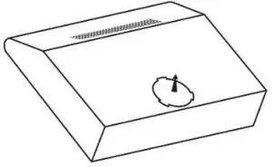 Russell Hobbs RHVSRCH602SS Cooker Hood - vent hole