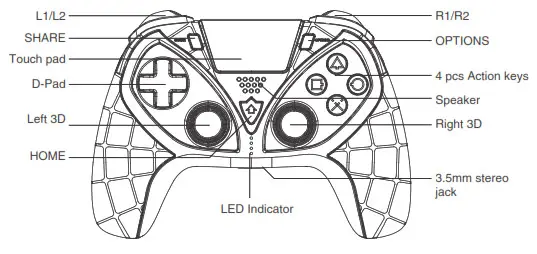 ipega PG-P4012 Batman Wireless Gamepad