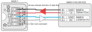 Actisense NGW 1 ISO NMEA Conversion Gateway - Connecting to NMEA 0183 Devices