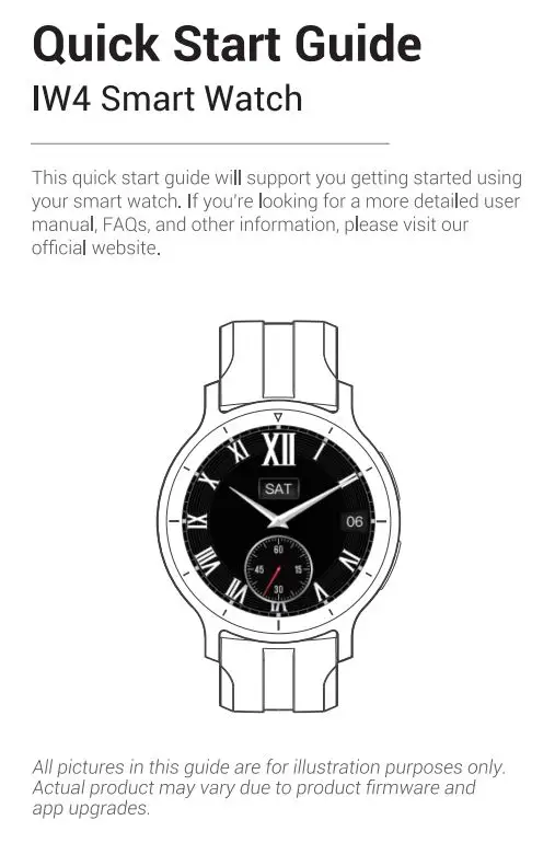 Green Key Electronics IW4 Smart Watch User Guide