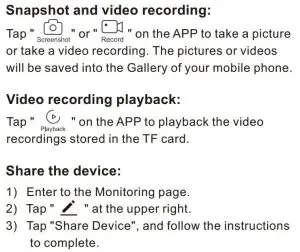 FIG 23 Snapshot and video recording