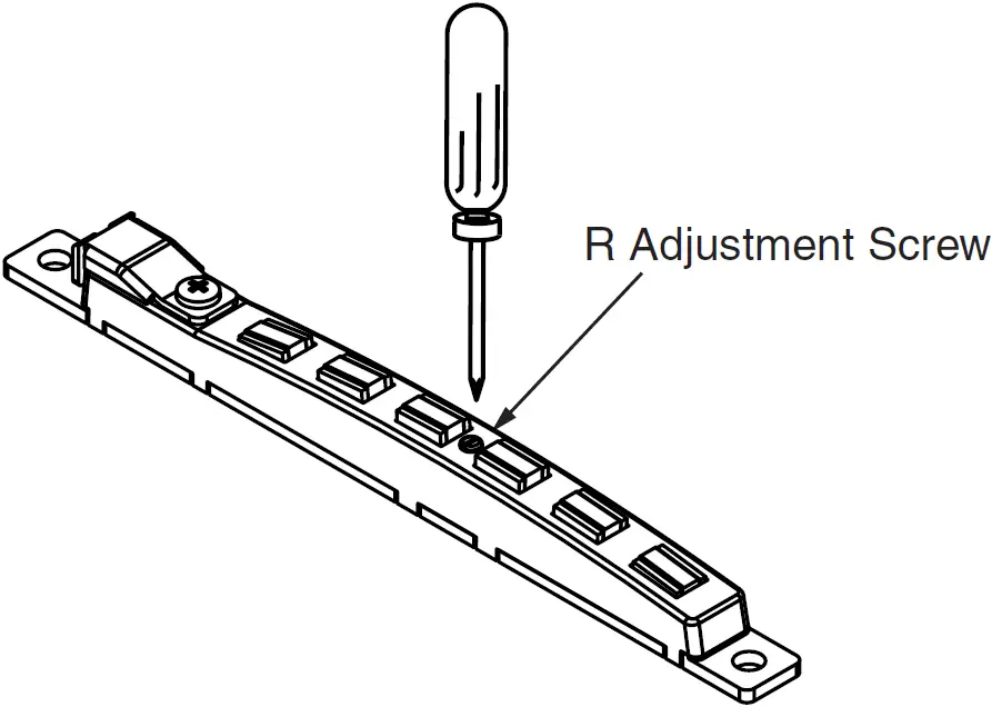 Adjust the pickups with the supplied screwdriver
