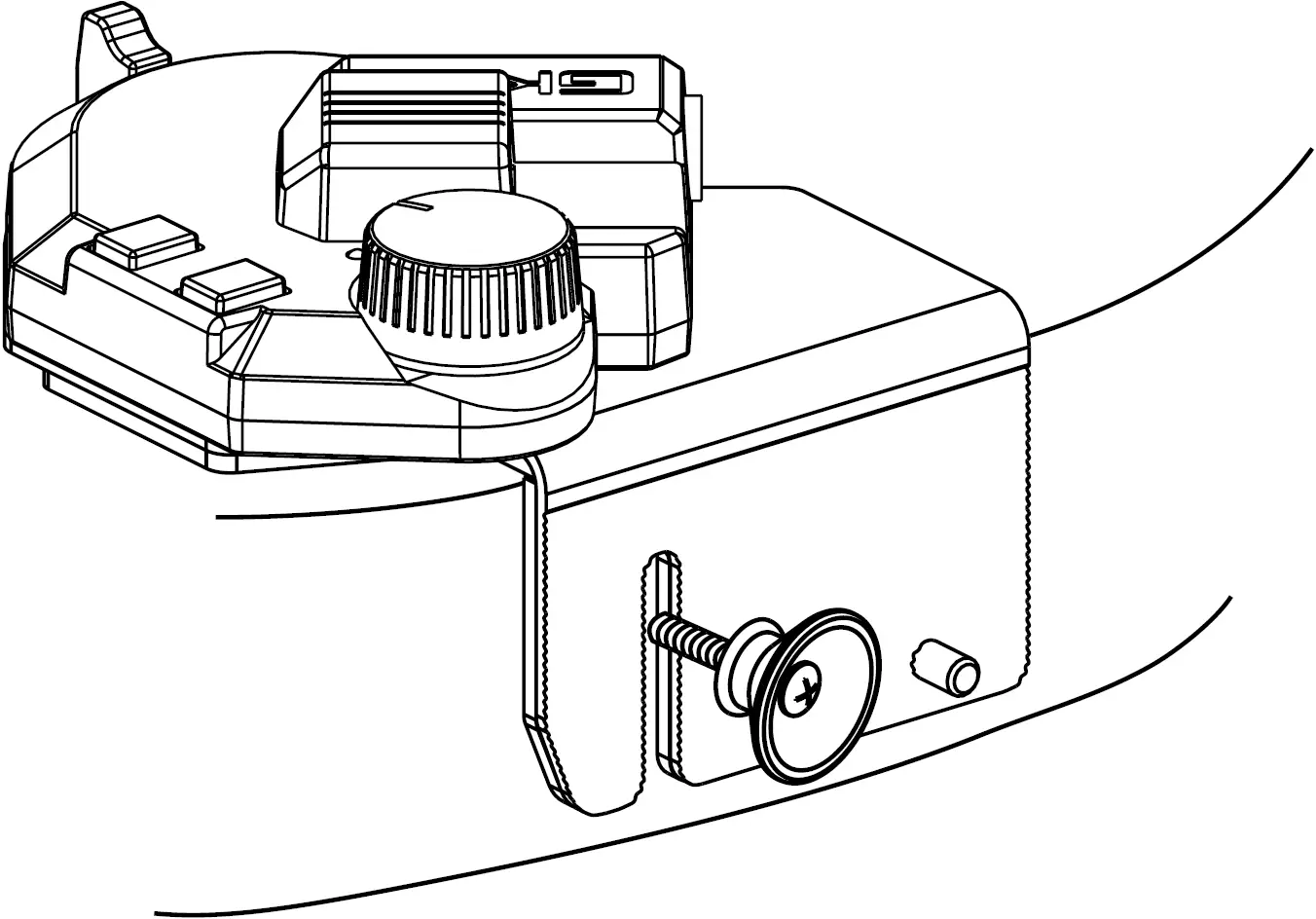 Loosen the guitar’s end pin