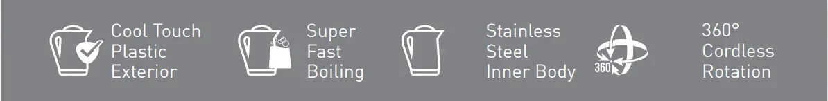 KENT Amaze Plus Cool Touch Stanless Steel