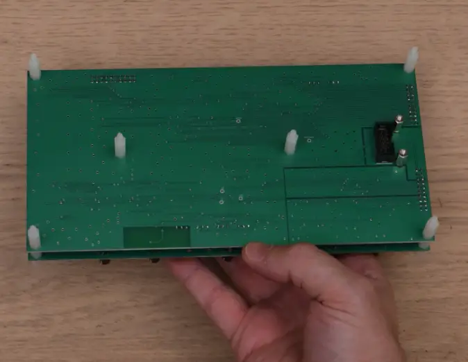 Connection of the top and bottom boards 15