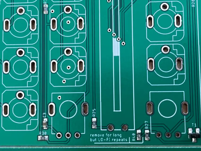 Connection of the top and bottom boards 17