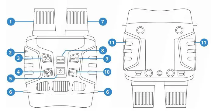 ReXING B1 Maverick Digital Binoculars User Manual - Product Overview