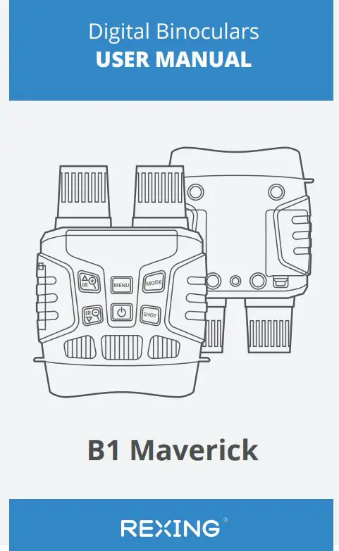 ReXING B1 Maverick Digital Binoculars User Manual
