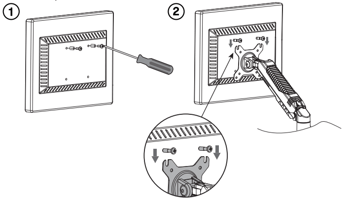 anko 43108138 Dual Gas Lift Monitor Arms - Installations
