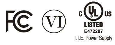 Rosewill RBWC-20036 2 Port Fast Power Adapter- Symbol