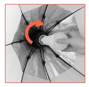 Raya OCSB-70 Octagonal Collapsible Softbox for Use with LED Bulbs 5