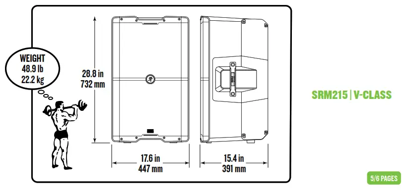 MACKIE High Performance Powered Loudspeaker - DIMENSION 2