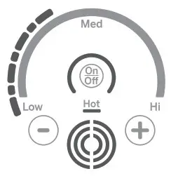 CAFE CEP9030 30 Inch Electric Radiant Cooktop - Adjust Burner Size 2