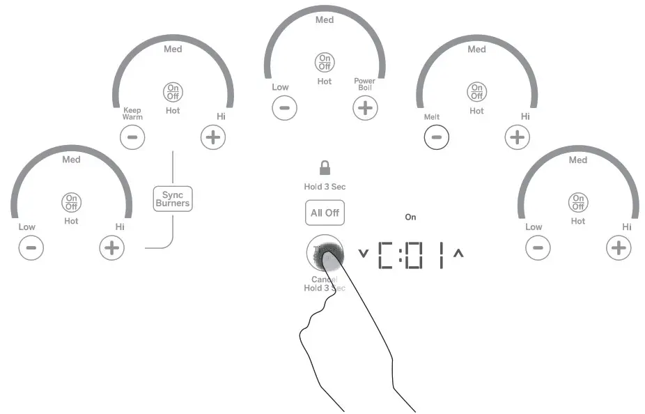 CAFE CEP9030 30 Inch Electric Radiant Cooktop - Custom Settings 2