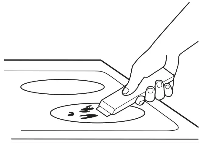 CAFE CEP9030 30 Inch Electric Radiant Cooktop - Heavy, Burned-On Residue