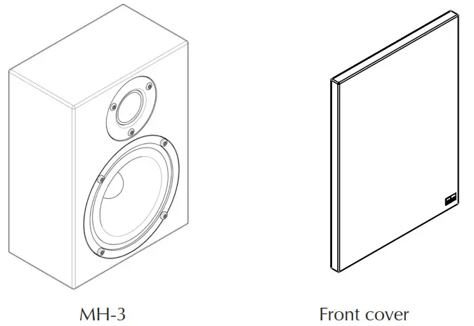 LYNGDORF MH 3 Gloss Black Audiophile Satellite Speaker