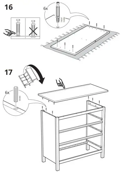 IKEA 103.556.89 HEMNES 3 Drawer Chest - 16
