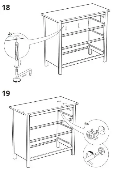 IKEA 103.556.89 HEMNES 3 Drawer Chest - 17