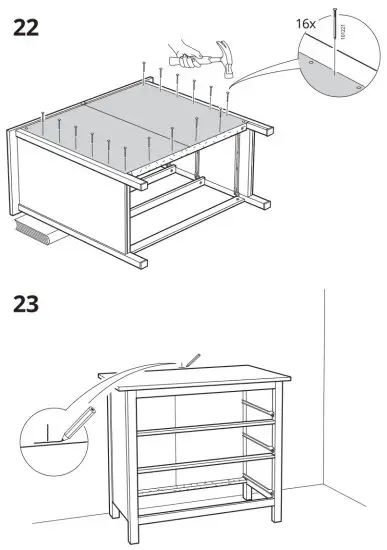 IKEA 103.556.89 HEMNES 3 Drawer Chest - 19