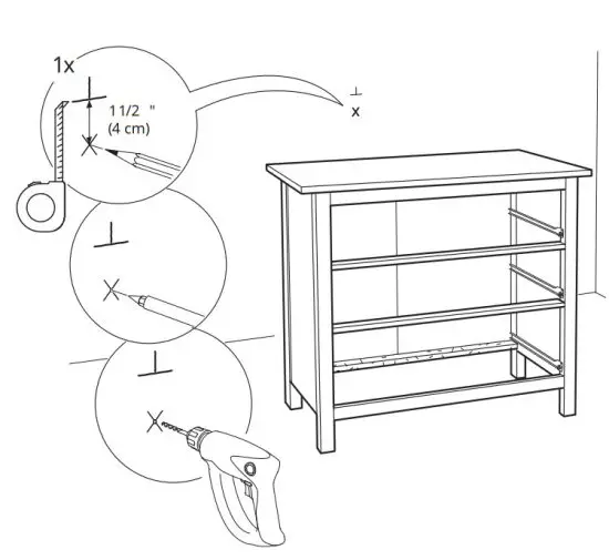 IKEA 103.556.89 HEMNES 3 Drawer Chest - 21