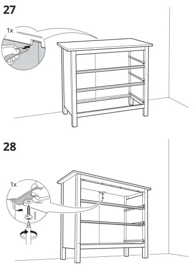 IKEA 103.556.89 HEMNES 3 Drawer Chest - 23