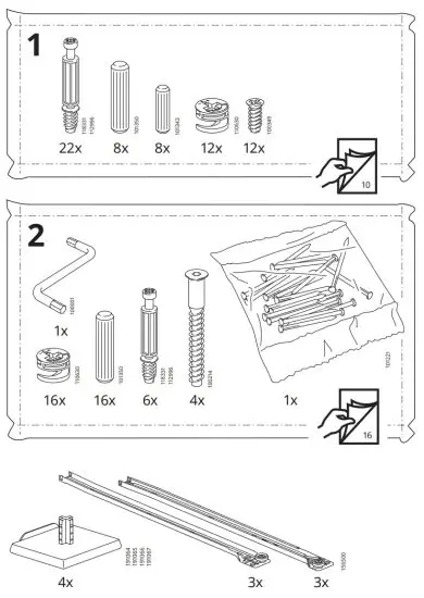 IKEA 103.556.89 HEMNES 3 Drawer Chest - 4