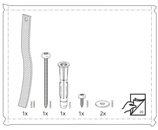 IKEA 103.556.89 HEMNES 3 Drawer Chest - 5