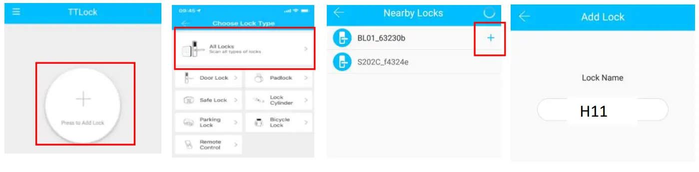 CARD C11 Smart Lock - app2