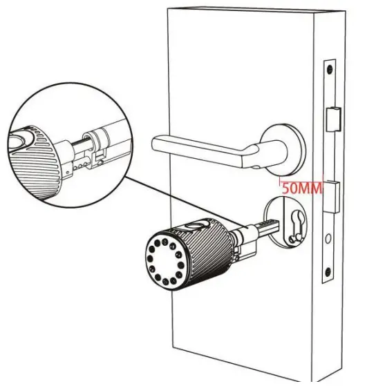 CARD C11 Smart Lock - cylinder2