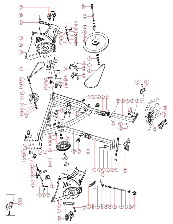 TUNTURI Sprinter Bike - daiyagram