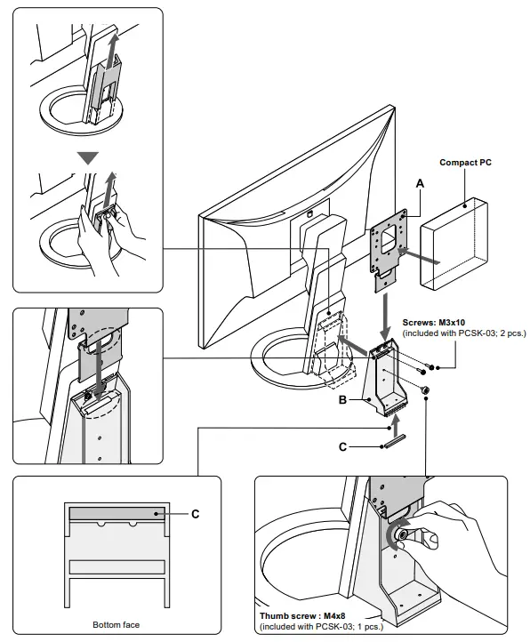 EIZO PCSK-03 Stand Bracket -