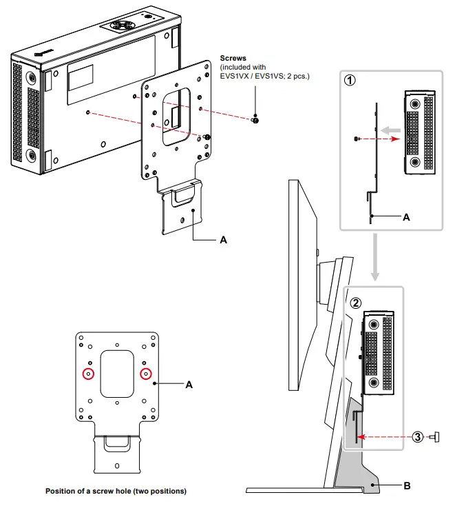 EIZO PCSK 03 Stand Bracket - EIZO DuraVision EVS1VX